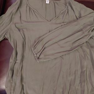 Olive green top